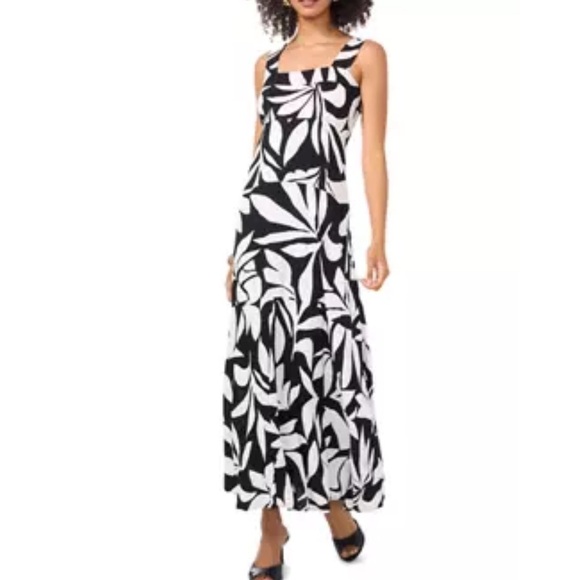 Vince Camuto Women's Sleeveless Floral Challis Tank Dress - Picture 1 of 3